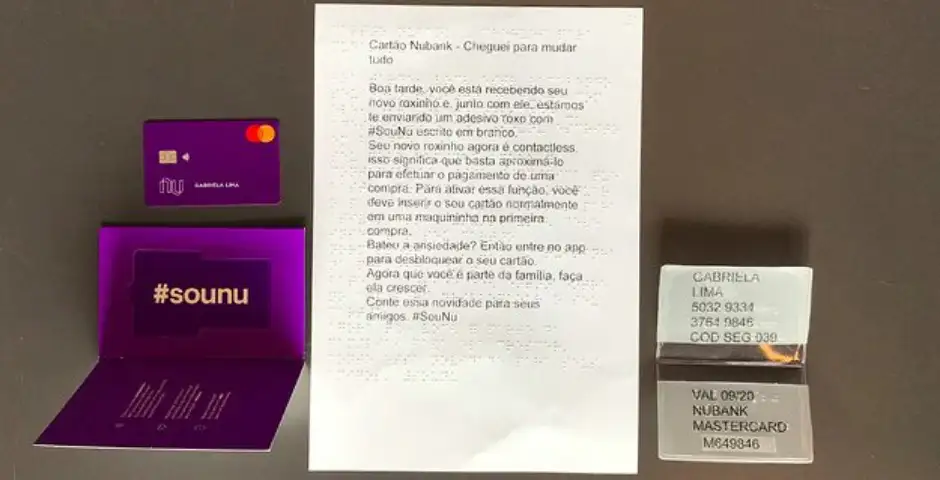 Nubank Envia Novo Kit de Entrega do “Roxinho” Para os Seus Clientes