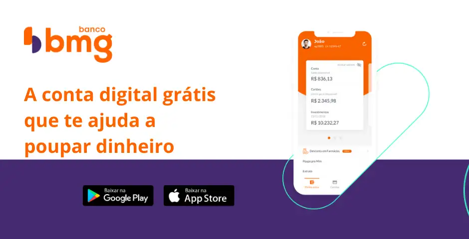 Conta Digital BMG: Comece 2021 Com a Conta Que Te Ajuda a Poupar Dinheiro